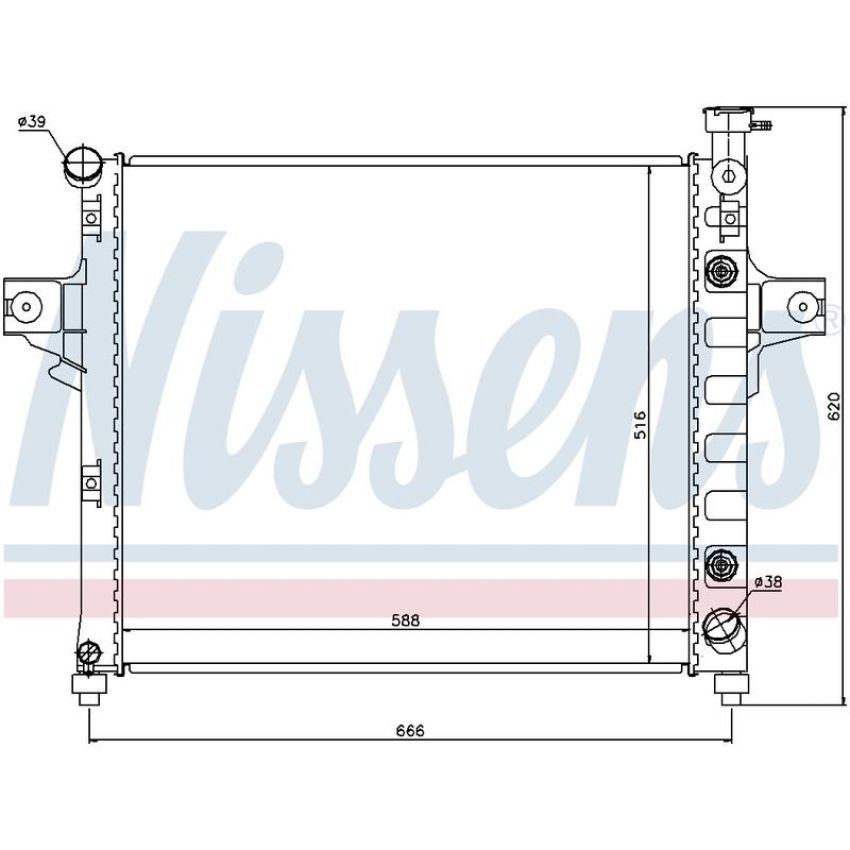 NISSENS 61023 Radiator