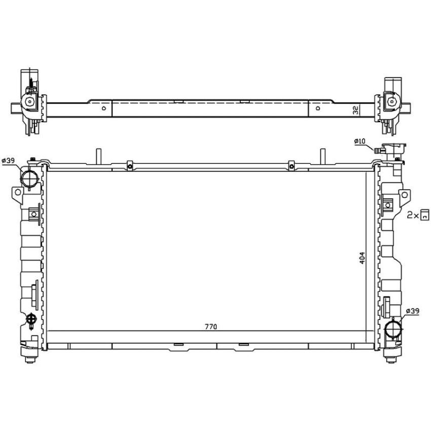 NISSENS 61025 Radiator