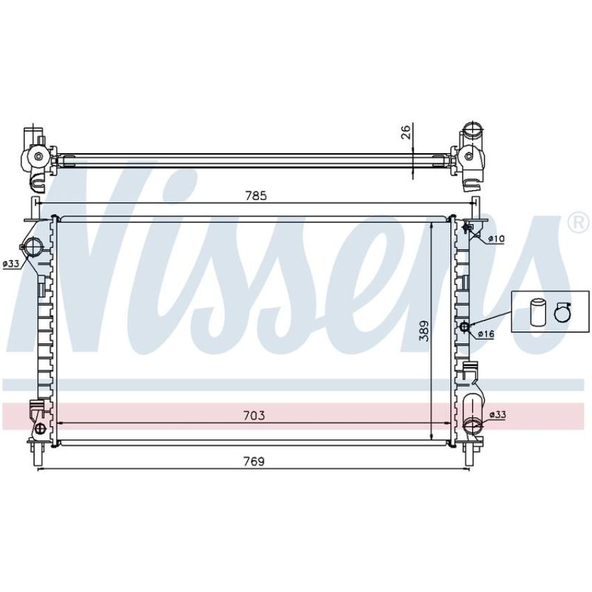 NISSENS 62015A Radiator