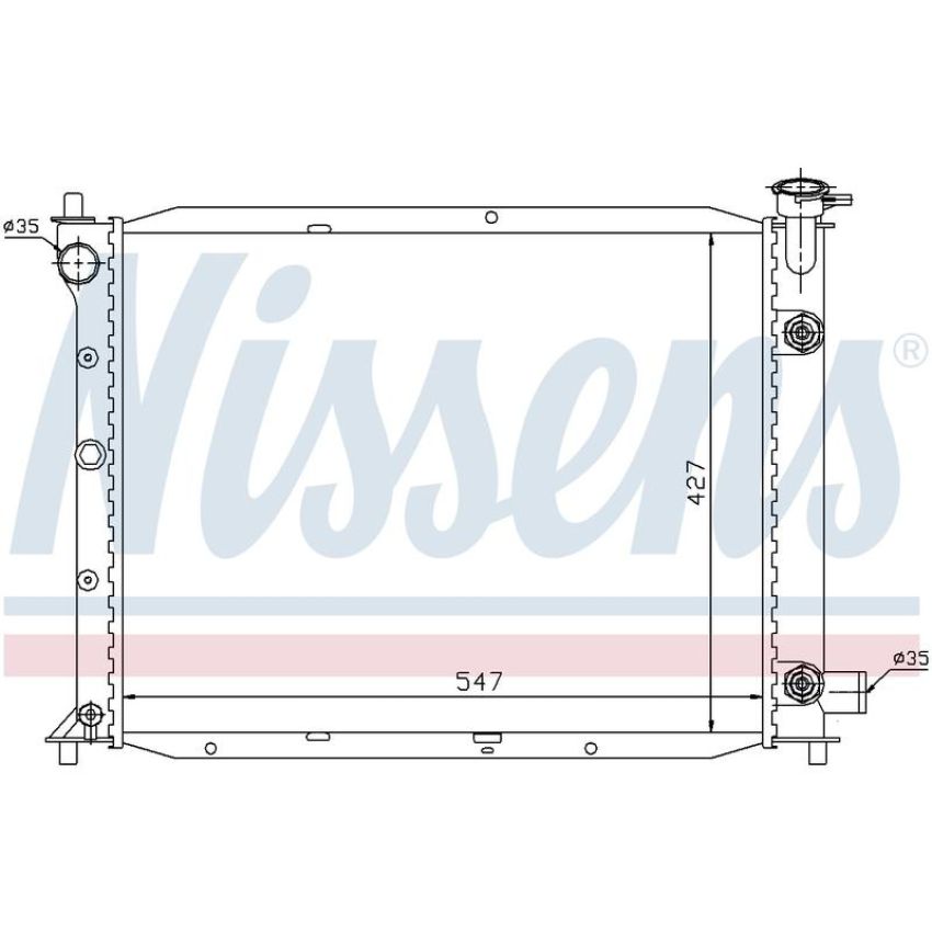 NISSENS 62016 Radiator