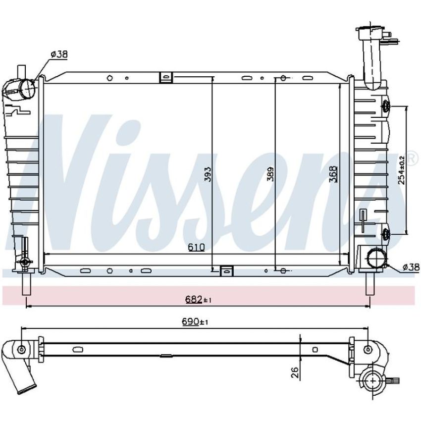 NISSENS 62065 Radiator