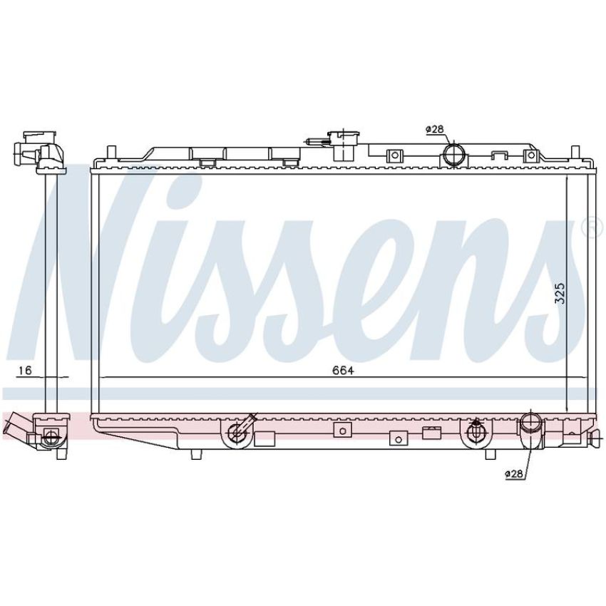 NISSENS 622551 Radiator
