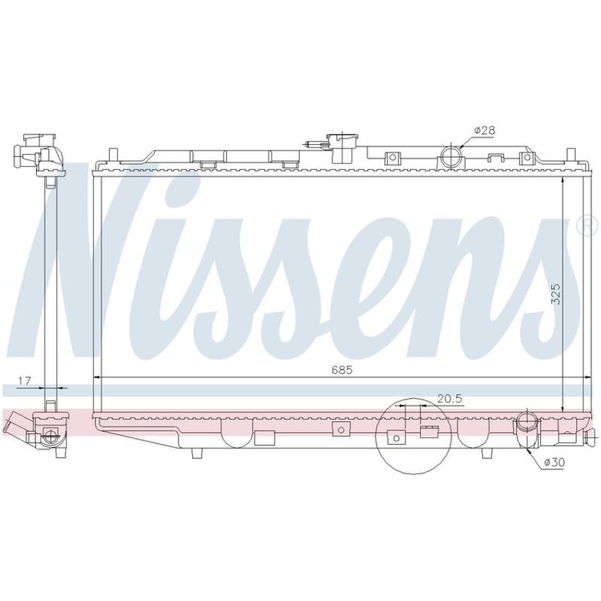 NISSENS 62276 Radiator