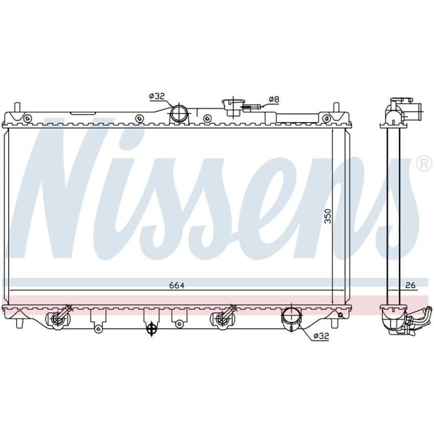 NISSENS 622831 Radiator