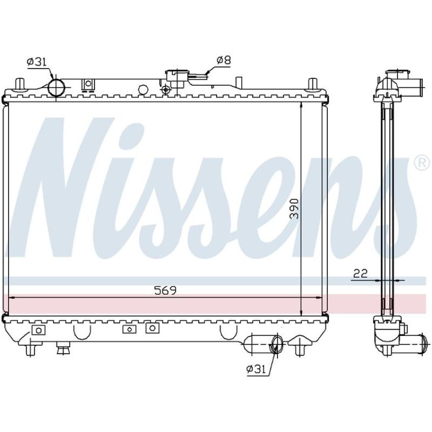 NISSENS 62409A Radiator