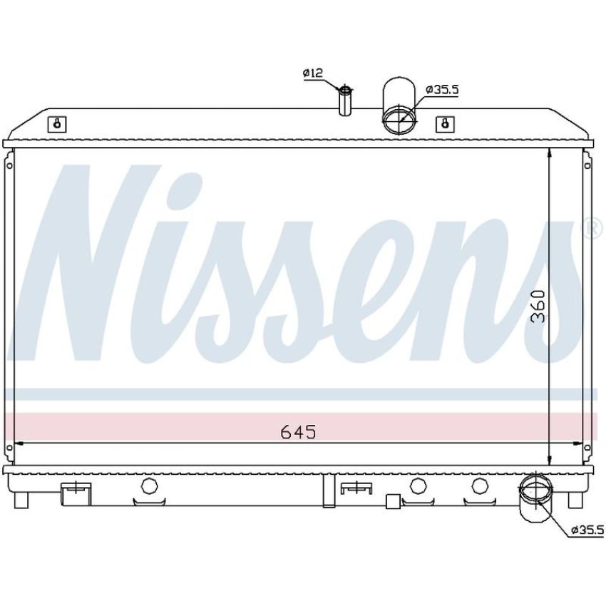 NISSENS 62458 Radiator