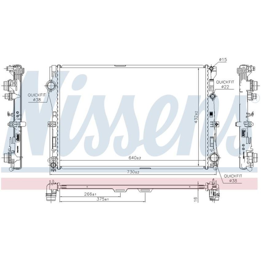 NISSENS 627029 Radiator