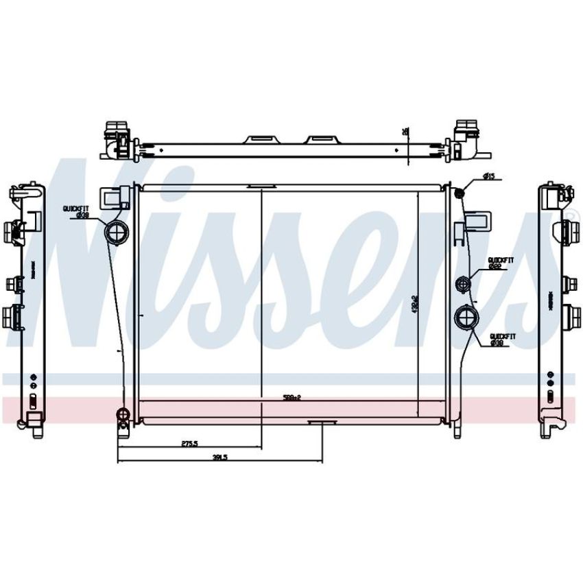 NISSENS 627044 Radiator