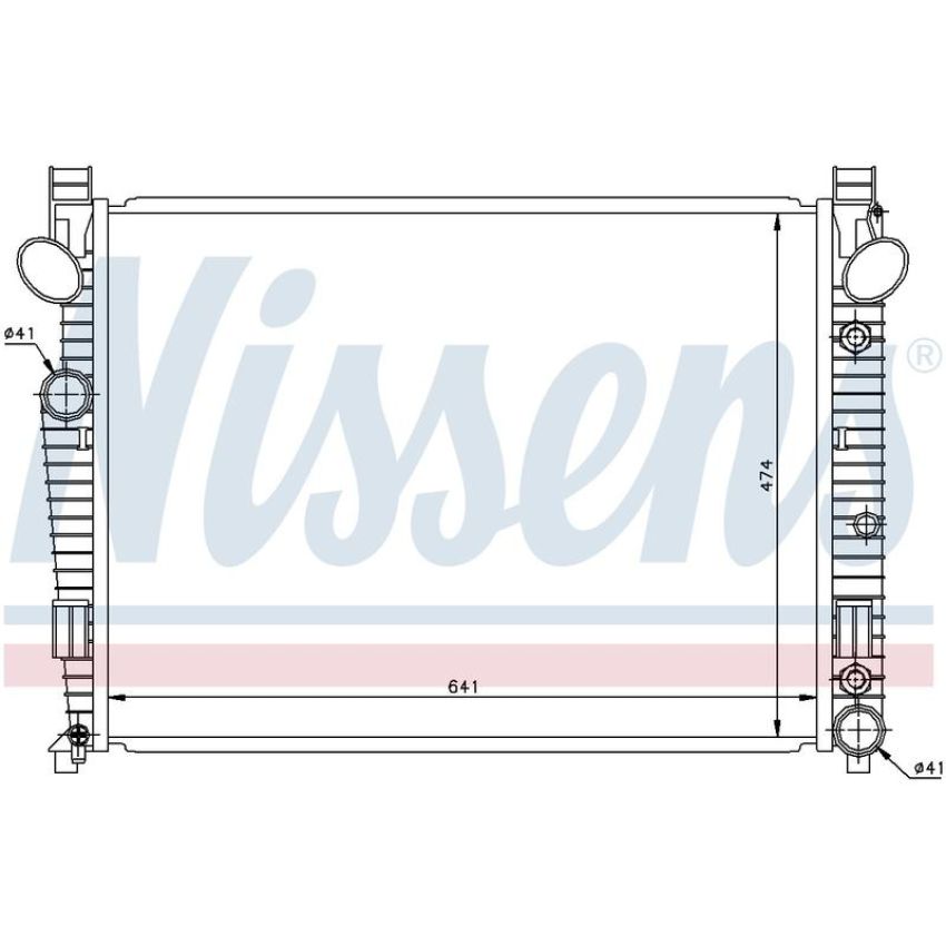 NISSENS 62772 Radiator w/Integrated Transmission Oil Cooler