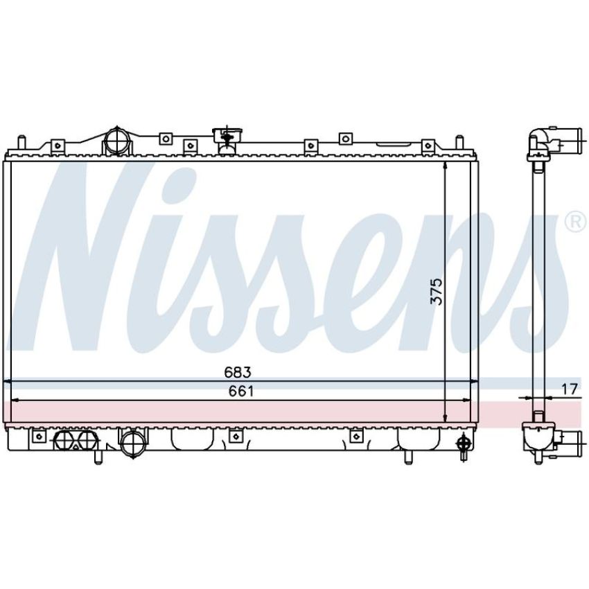 NISSENS 628591 Radiator