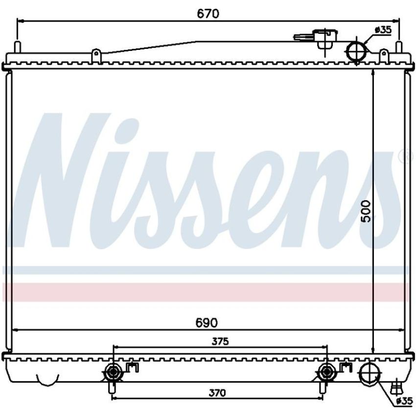 NISSENS 62916 Radiator