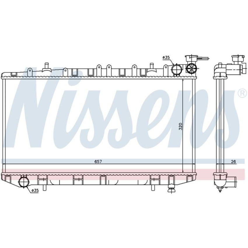 NISSENS 62963 Radiator