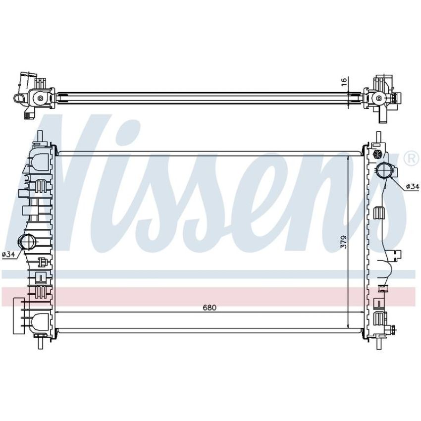 NISSENS 630712 Radiator