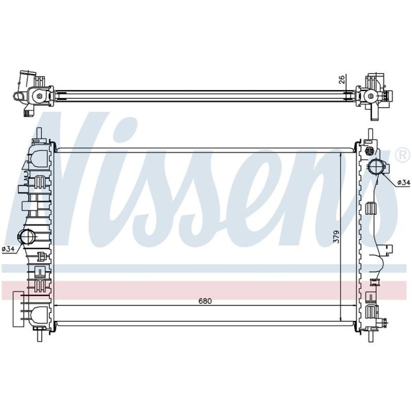 NISSENS 630714 Radiator