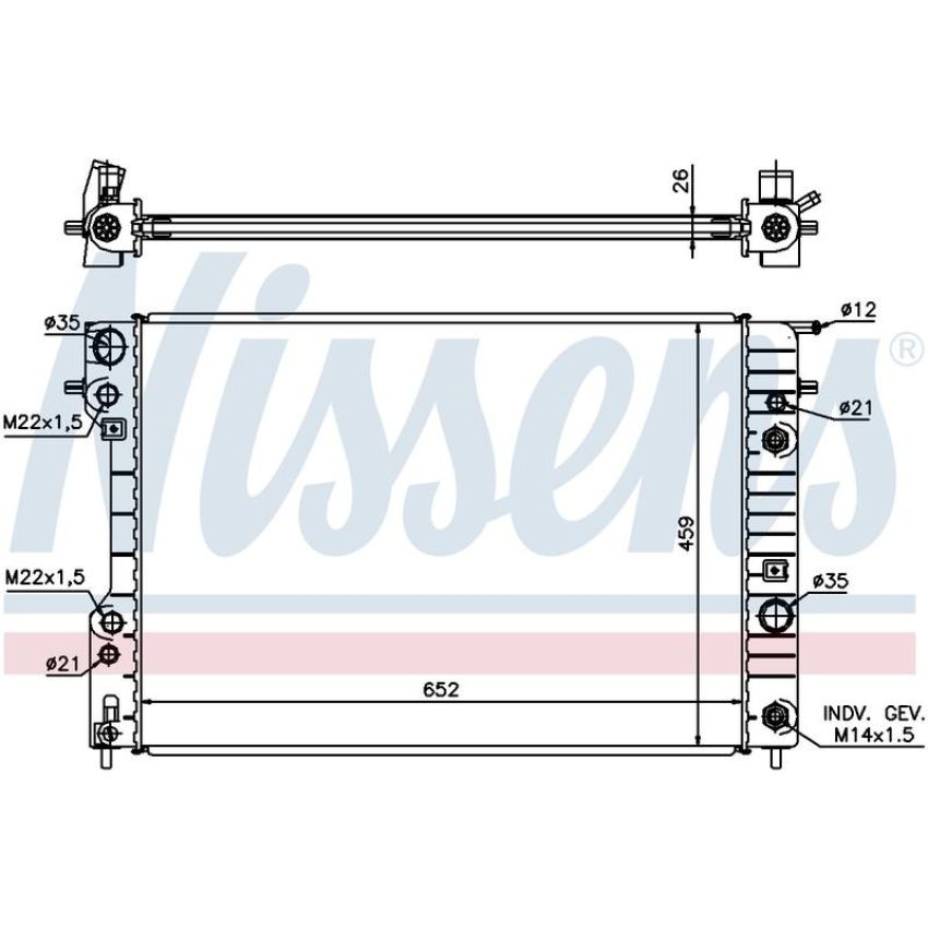NISSENS 63073A Radiator