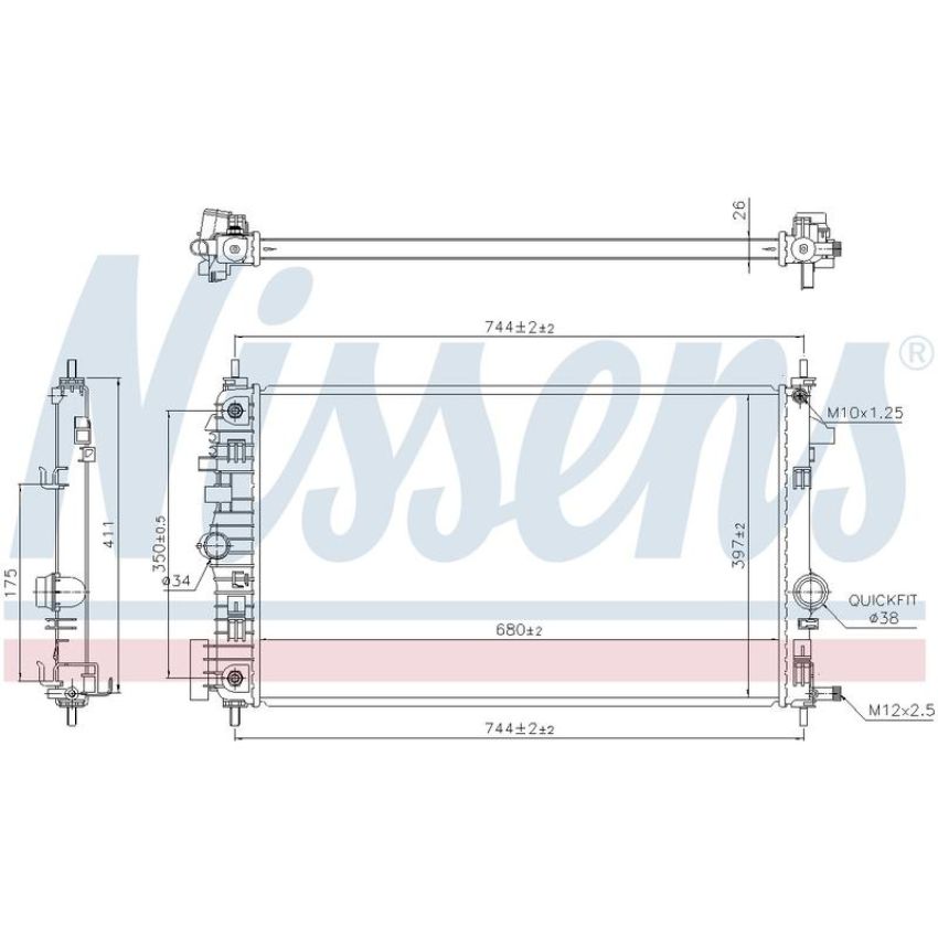 NISSENS 630769 Radiator