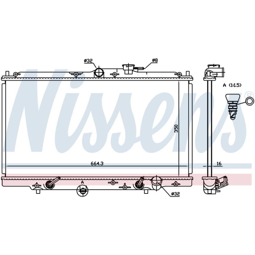 NISSENS 633141 Radiator