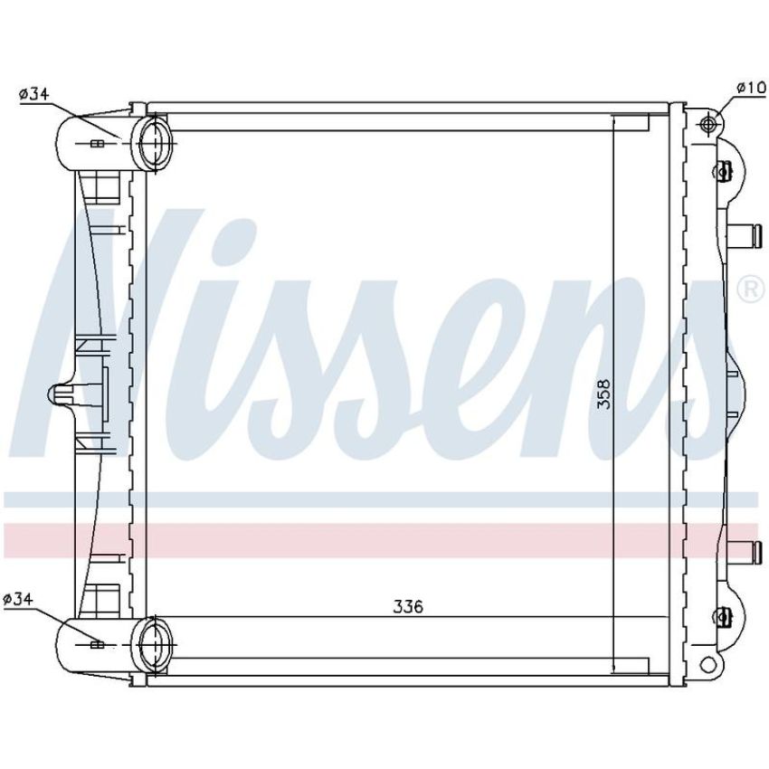 NISSENS 63777 Radiator
