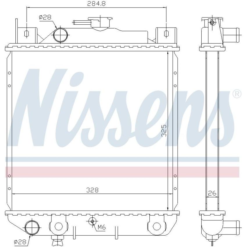 NISSENS 64083 Radiator