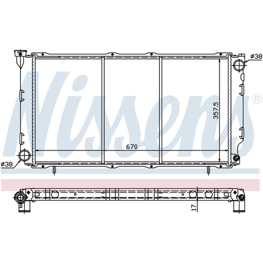 NISSENS 64087 Radiator