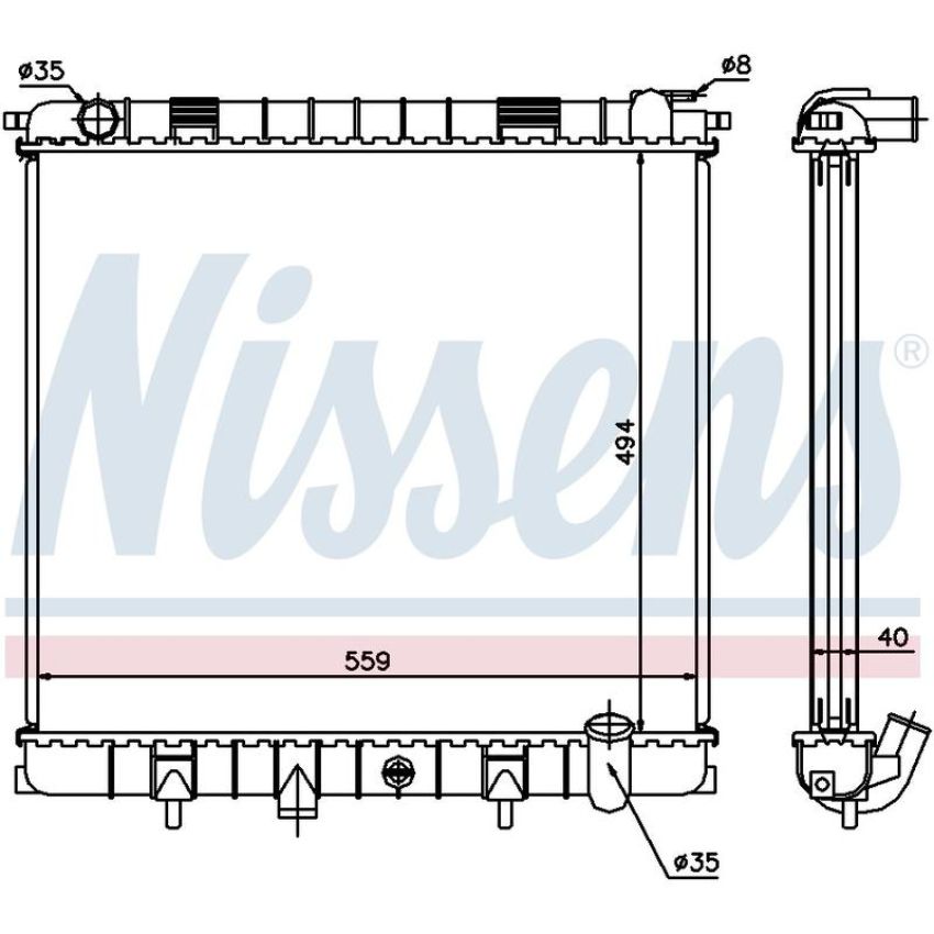 NISSENS 64302A Radiator