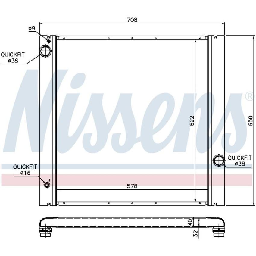 NISSENS 64314 Radiator
