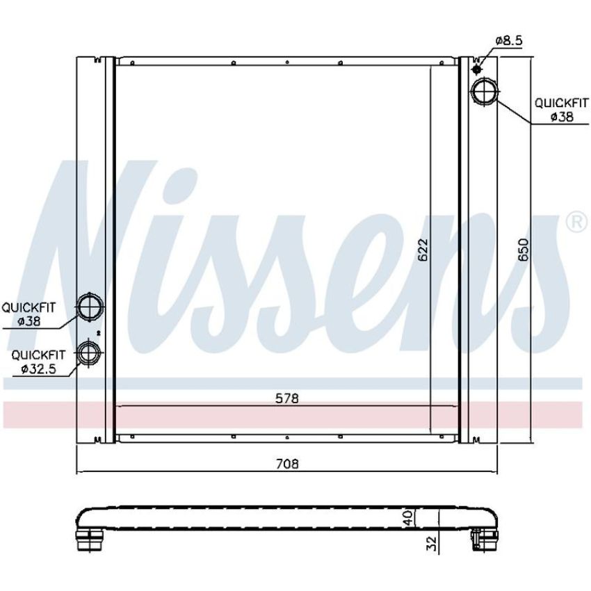 NISSENS 64327 Radiator