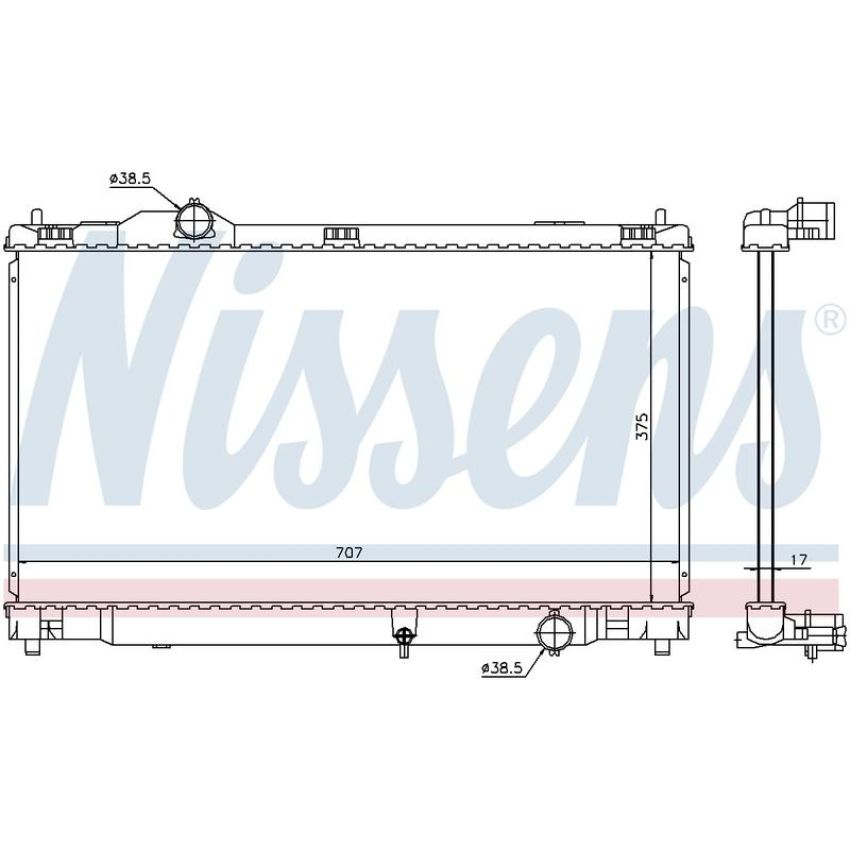 NISSENS 64672 Radiator