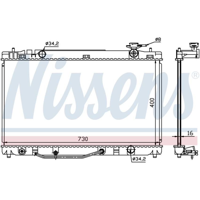 NISSENS 646808 Radiator