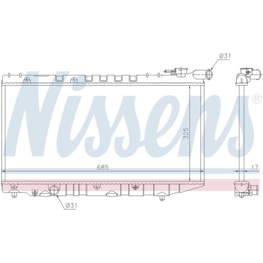 NISSENS 64835 Radiator