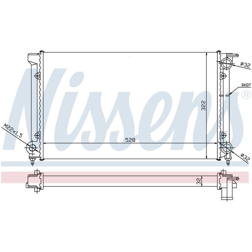 NISSENS 651511 Radiator