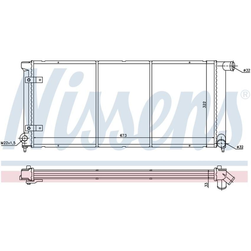 NISSENS 65175 Radiator