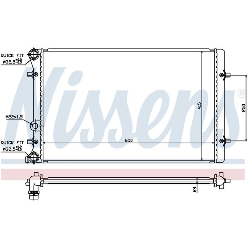 NISSENS 652011 Radiator