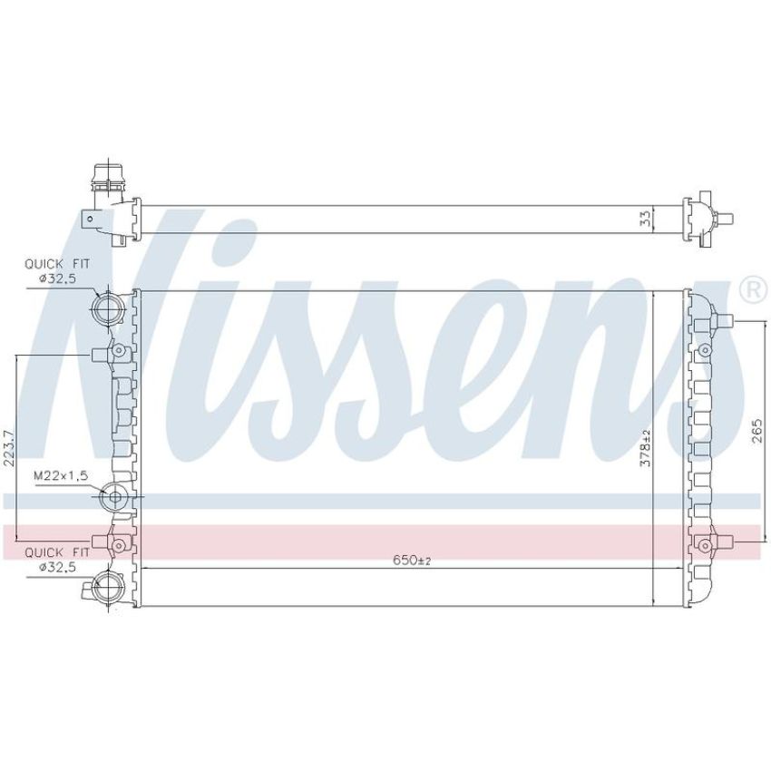 NISSENS 65228 Radiator