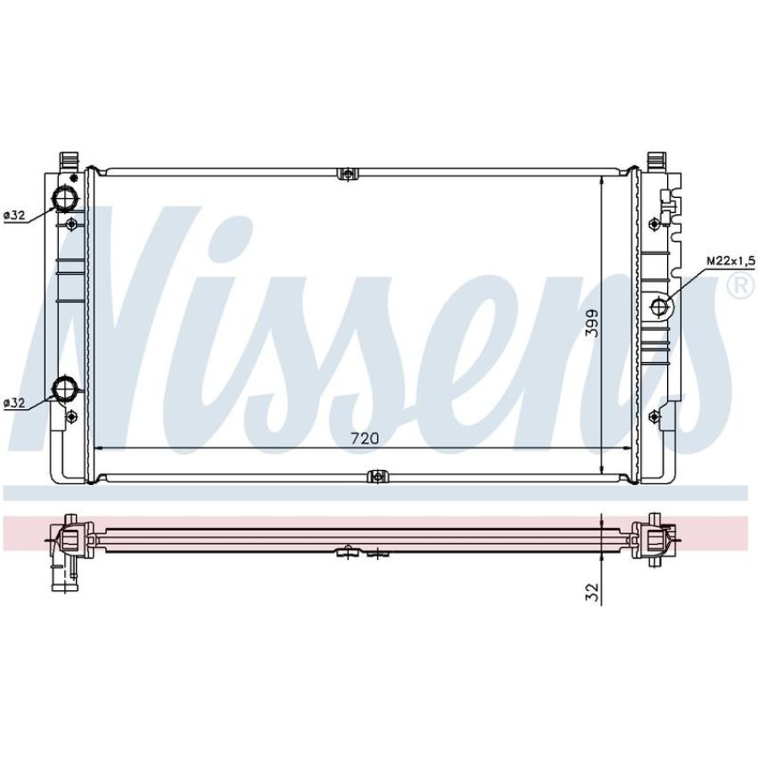 NISSENS 65238A Radiator