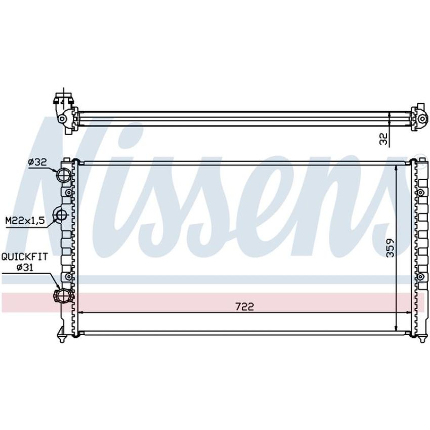 NISSENS 65252 Radiator