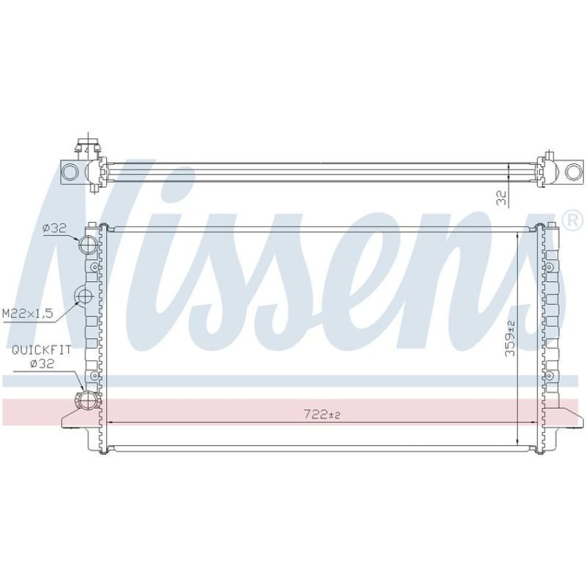 NISSENS 65256 Radiator