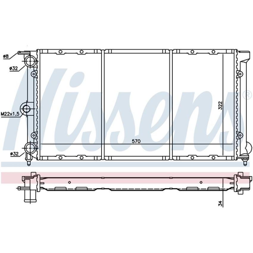NISSENS 652611 Radiator