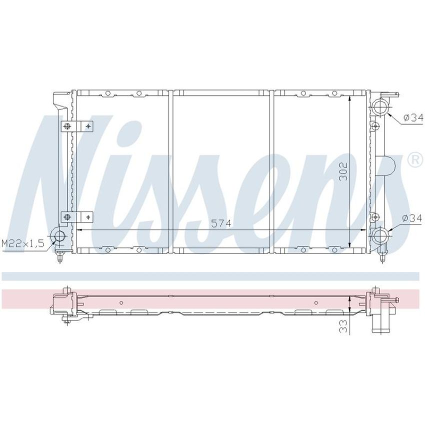 NISSENS 65264 Radiator