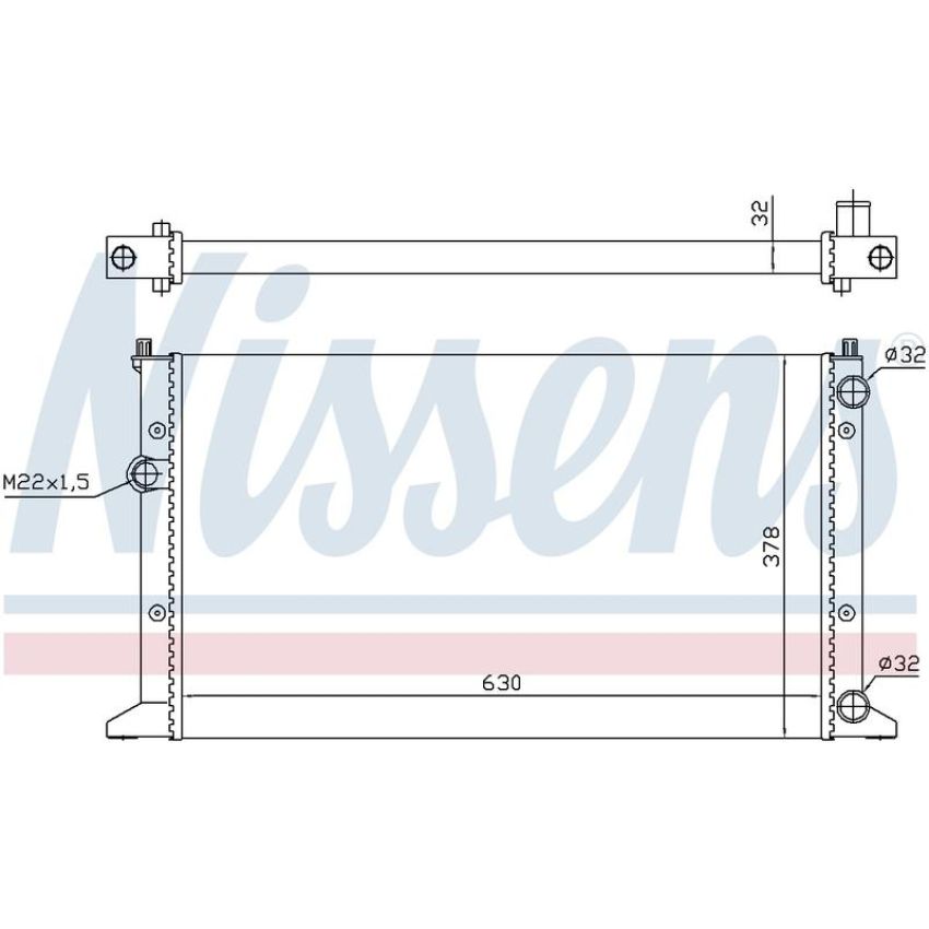 NISSENS 65266 Radiator