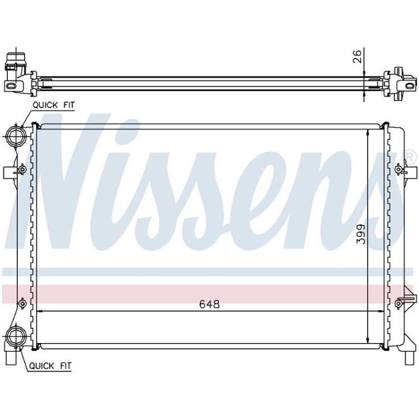 NISSENS 65277A Radiator