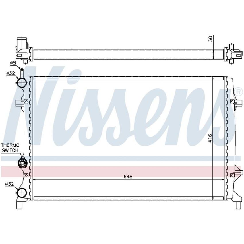 NISSENS 65296 Radiator
