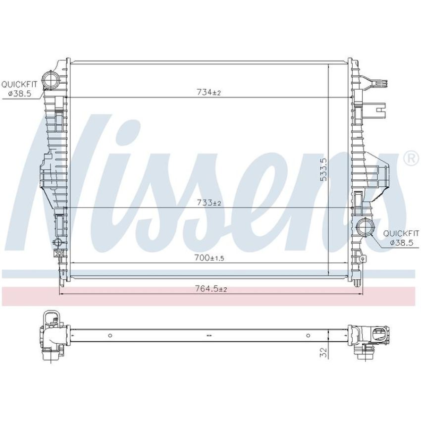 NISSENS 65297 Radiator