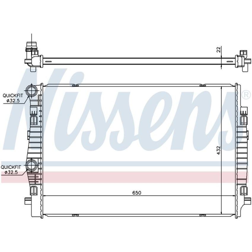 NISSENS 65304 Radiator