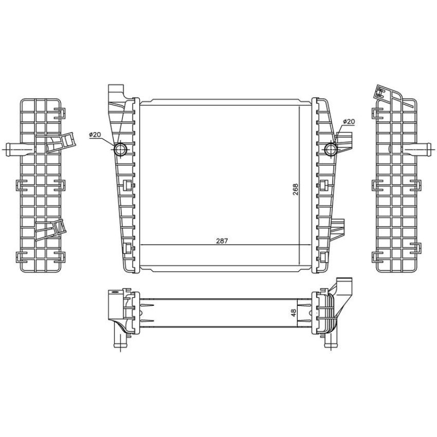 NISSENS 65320 Supercharger Heat Exchanger