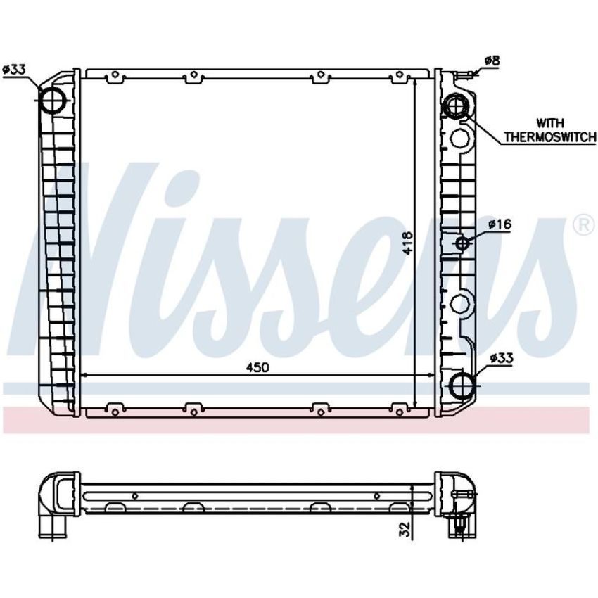 NISSENS 65525A Radiator