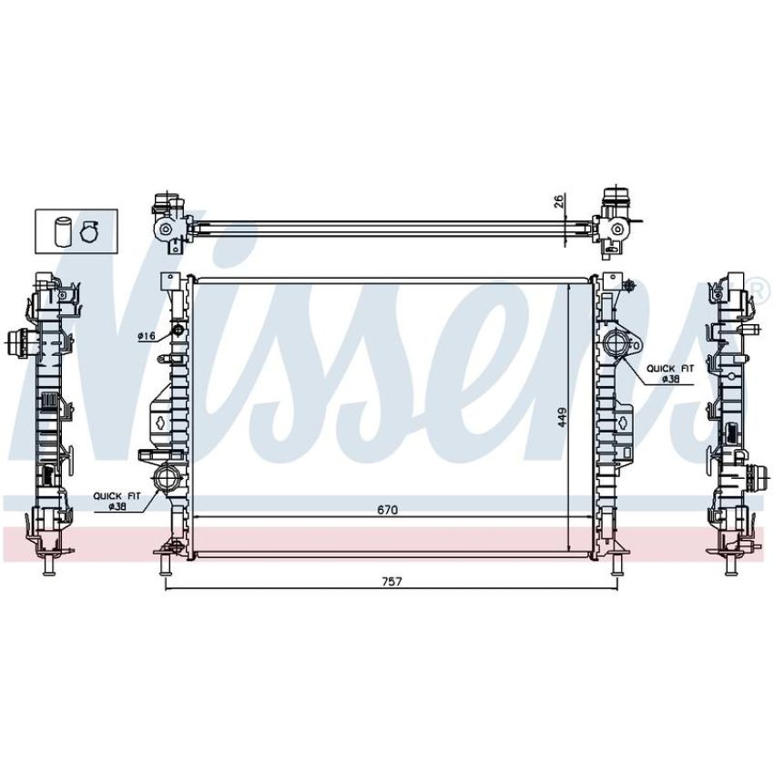 NISSENS 65615A Radiator