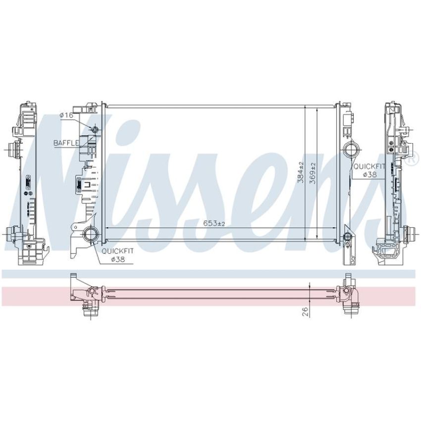 NISSENS 65623 Radiator