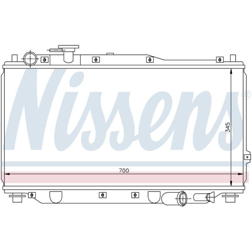 NISSENS 66604 Radiator