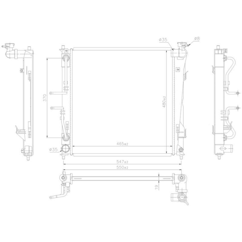 NISSENS 666220 Radiator